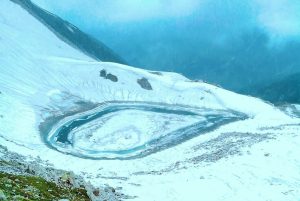 ansoo lake: pakistan tear-shaped jewel in the himalayas